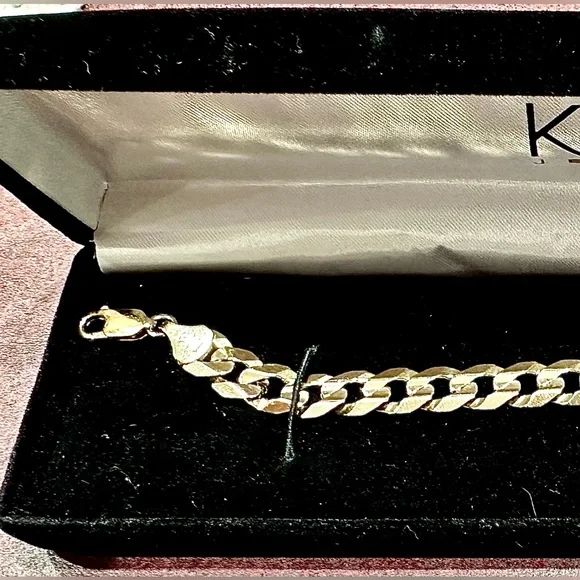 10k 8 inch solid gold CurbLink bracelet